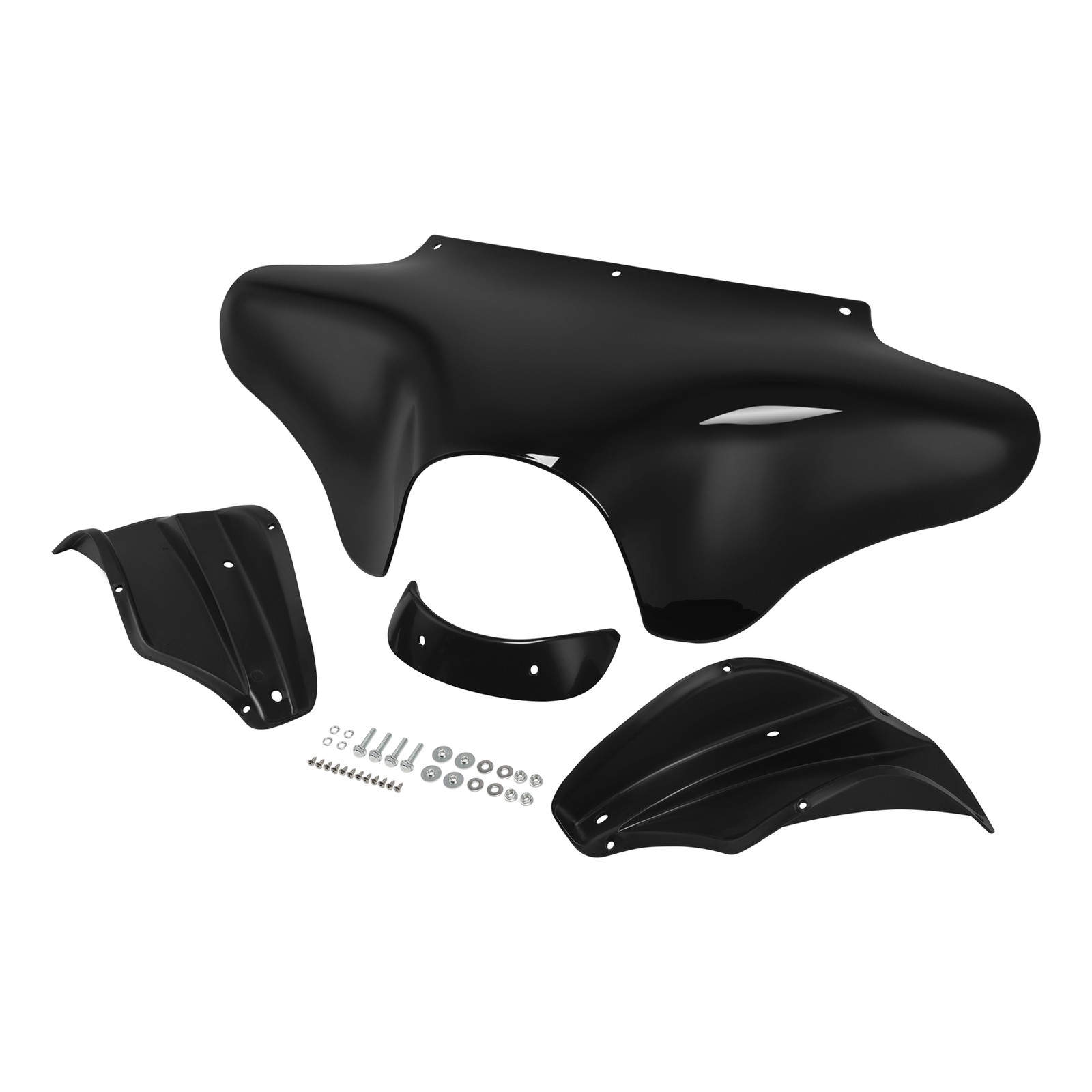 Vivid Black Outer Batwing Fairing Fit For Harley Softail Dyna Touring Road King