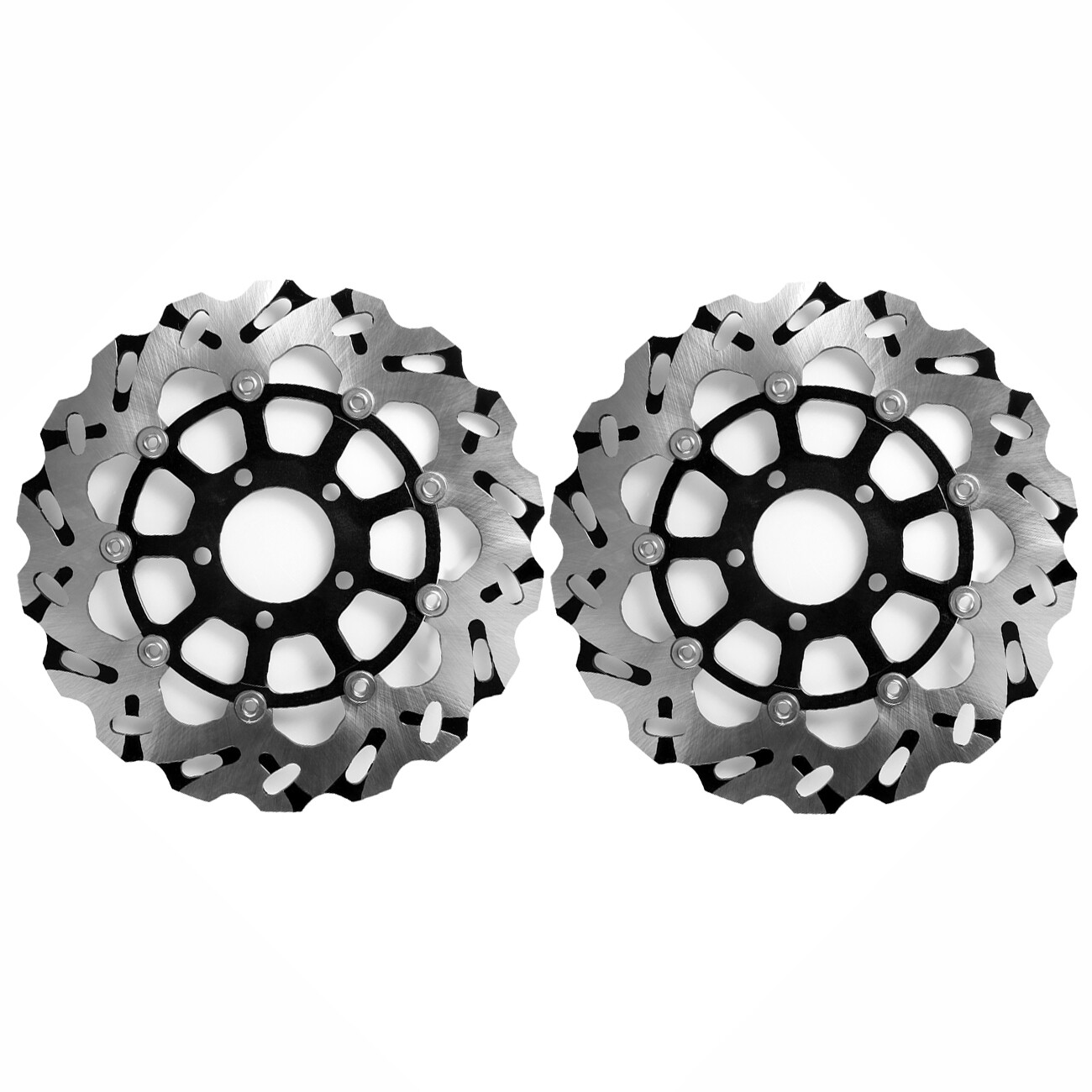 2pcs Front Brake Disc Rotor Fit For Suzuki GSXR 600 750 1000 GSX1400 GSX1300