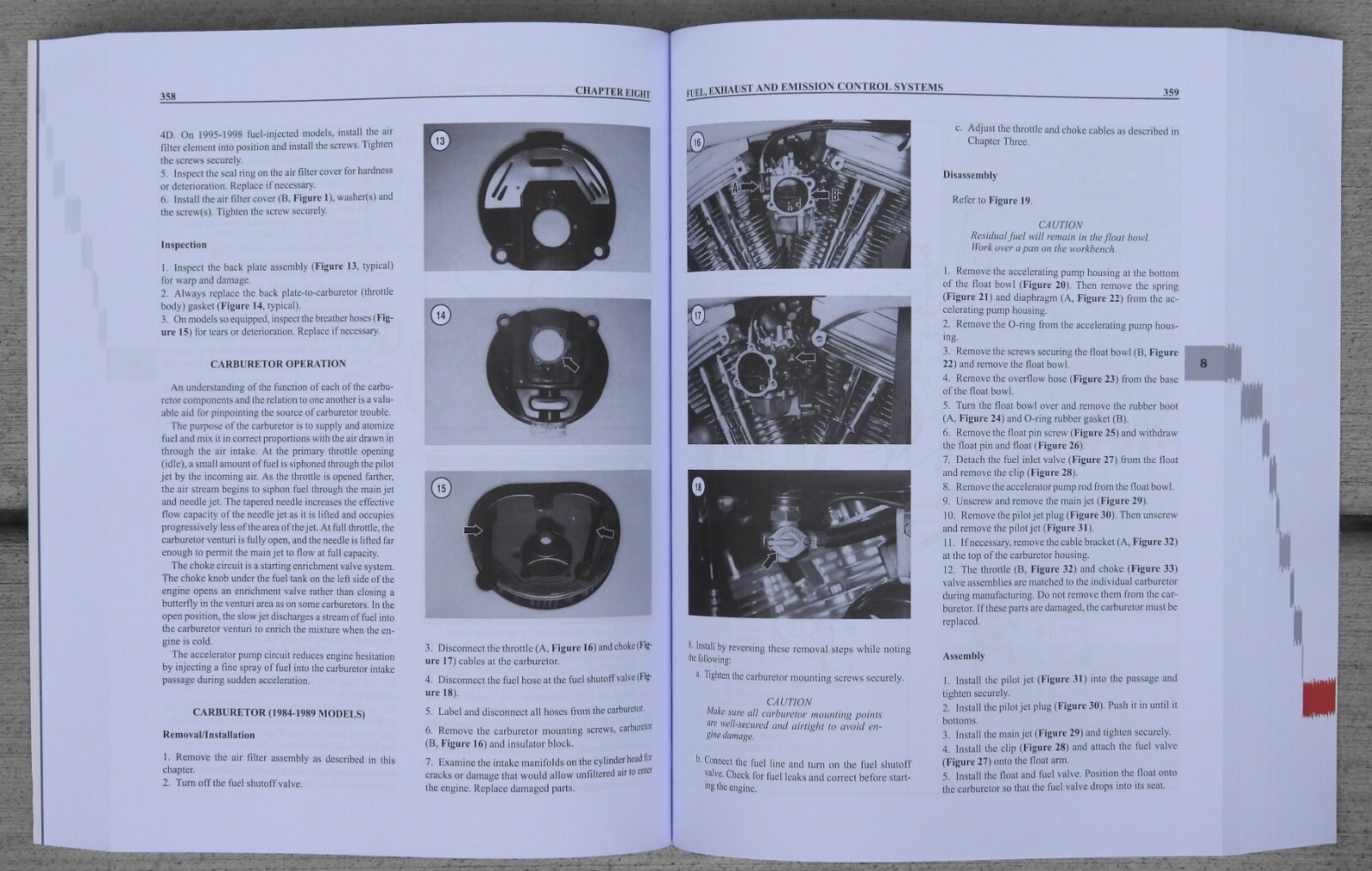 1984-1998 Harley Davidson Road King Electra Tour Glide CLYMER REPAIR MANUAL M422