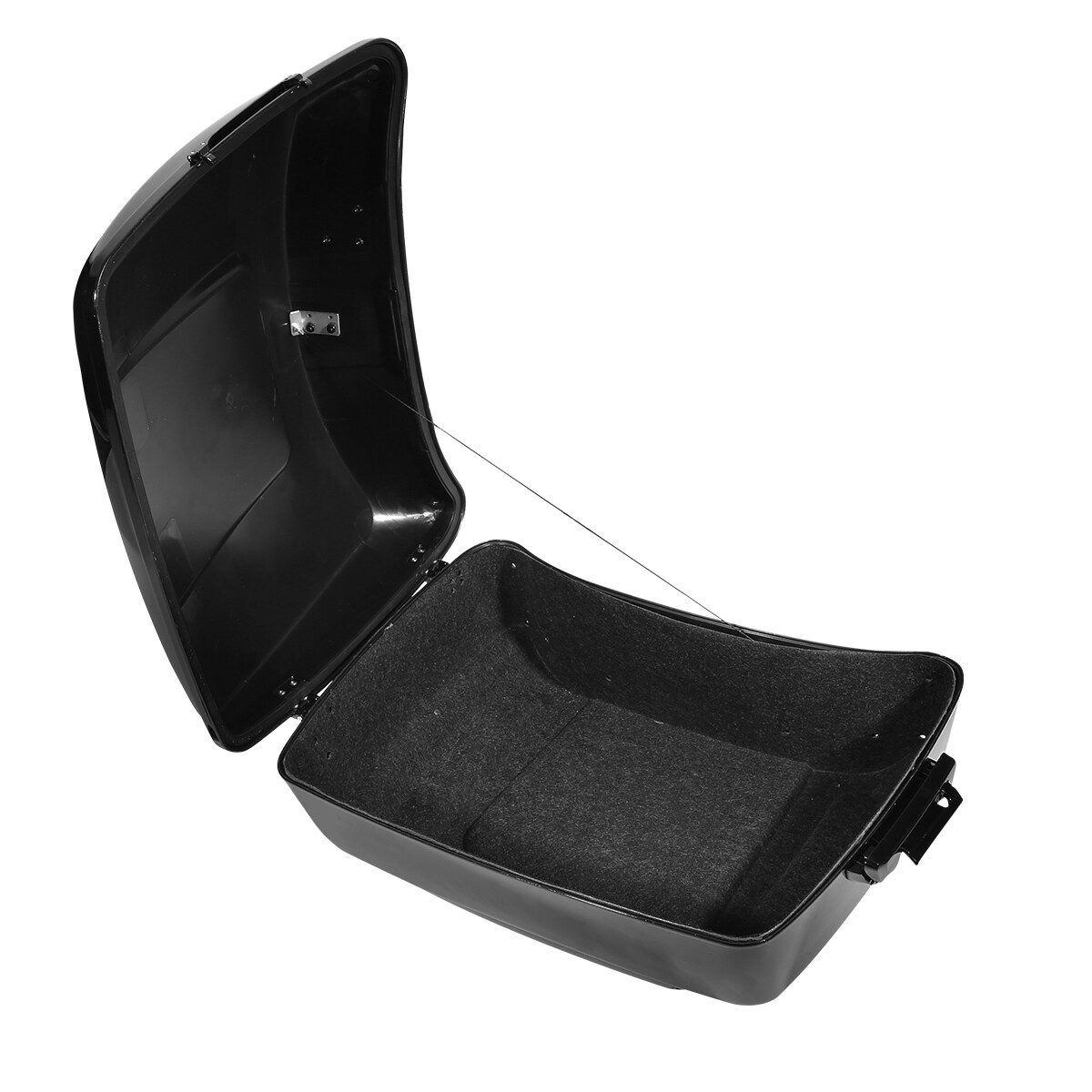 Black King Trunk Backrest w/ Mount Rack Plate Fit For Harley Touring 2014-UP