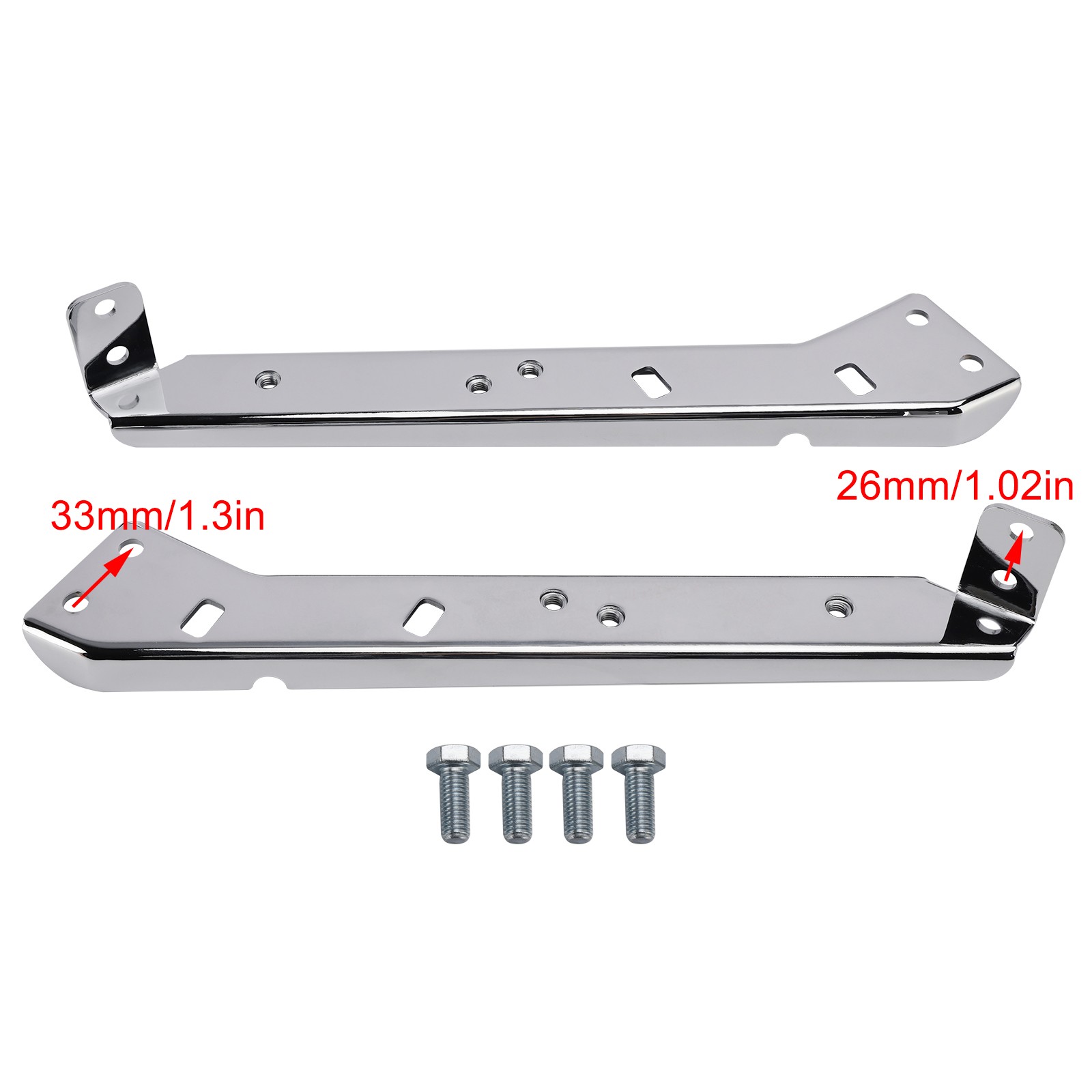 Saddlebag Rail Support Bracket 90718-79C Chrome For Touring Road Glide Flt 85-08