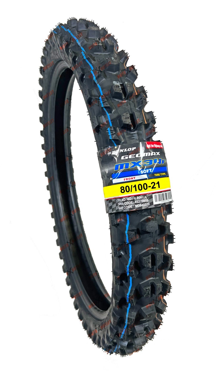 Dunlop MX34 100/90-19 80/100-21 Front Rear Tire Set Dirt Bike MX 34 Motorcycle