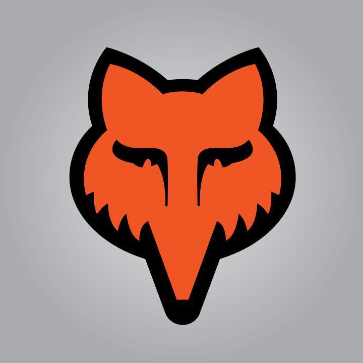 Fox Head Decal – Medium Orange