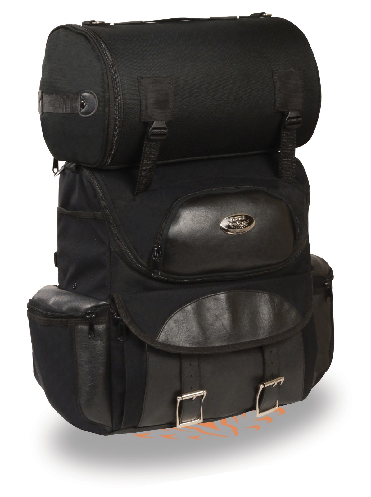 Medium Textile Two Piece Touring Sissy Bar Bag Fits most All Harley’s