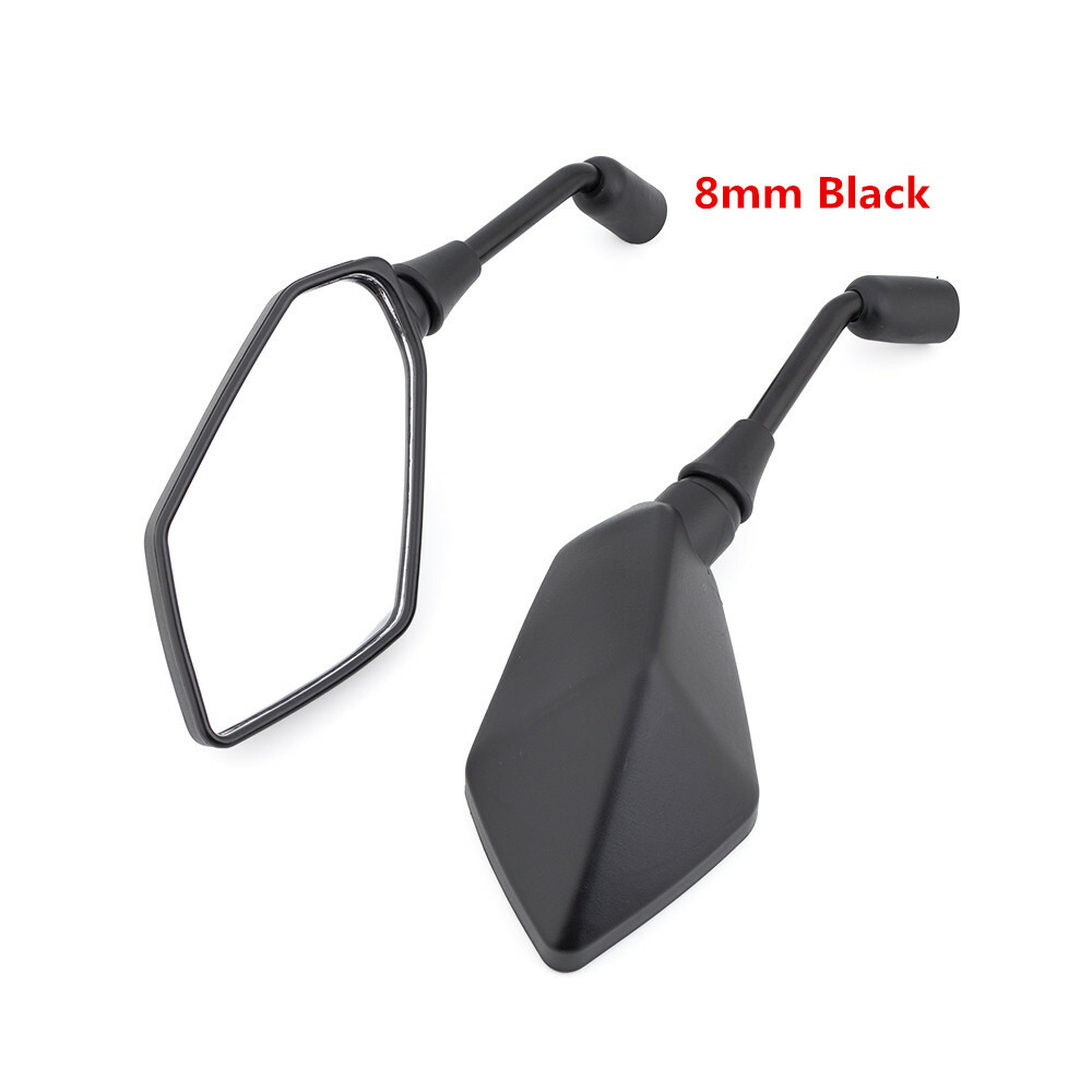 8mm/10mm Clockwise Motorcycle Electromobile Side Convex Mirror Rearview Mirrors
