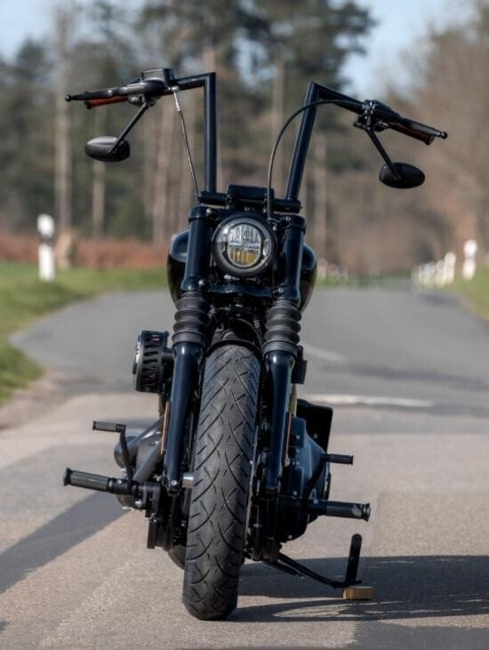 JBSporty ♤ 2018-2024 Street bob Vinyl Fork GLOSS BLACK KIT Harley 2 BONUS SHEETS