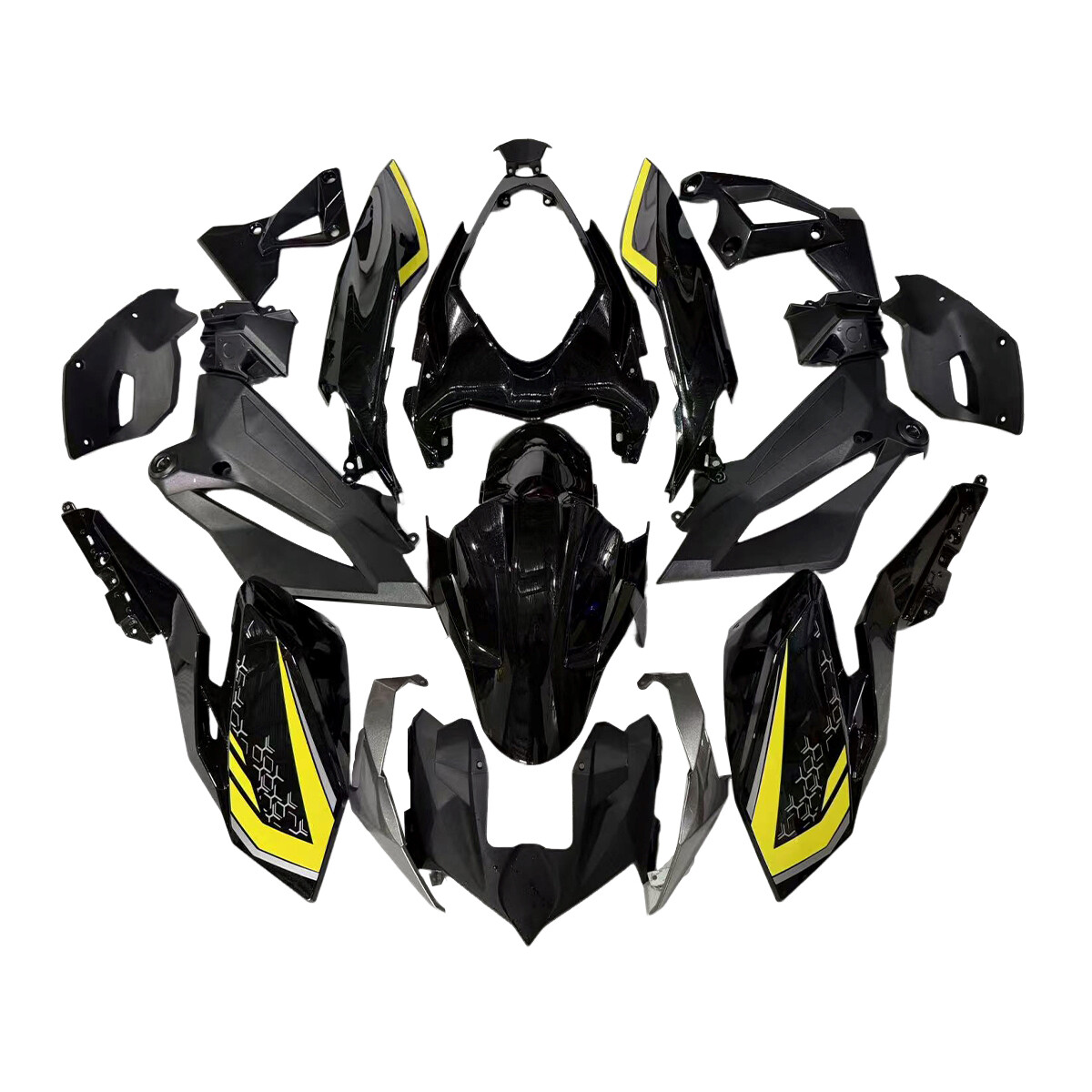 Injection Yellow Black Fairing Kit for Kawasaki Z400 2018 2019 2020 ABS Bodywork