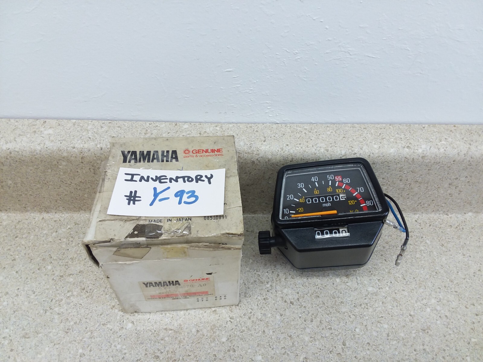 VTG NOS 1982-1989 Yamaha XT550 XT600 Speedometer Gauge Speedo # 5Y1-83570-A0-00