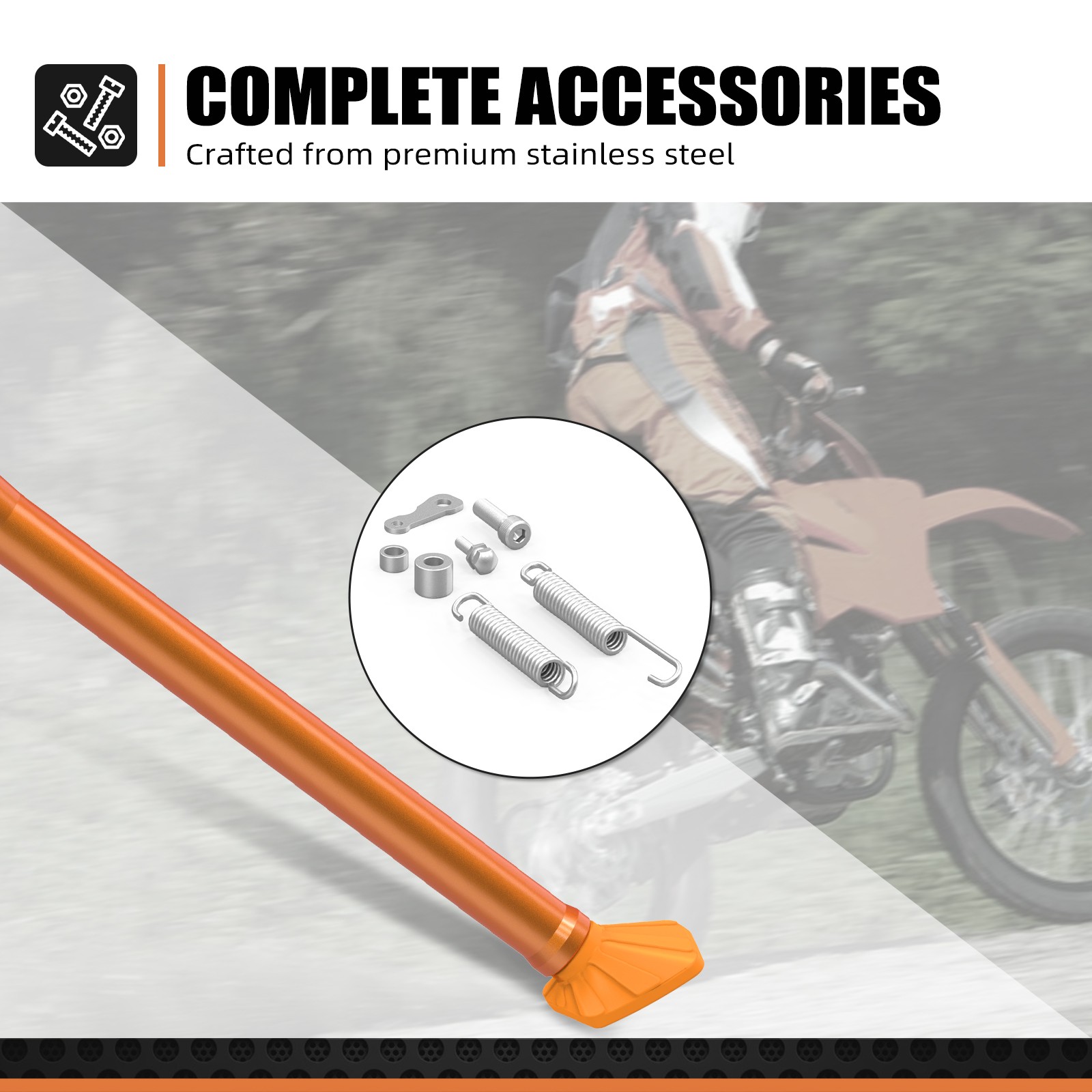 NICECNC Kickstand Side Stand For KTM 125 150 200 250 300 400 450 525 EXC 1998-07