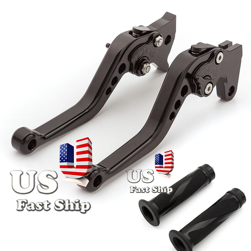 CNC Short Brake Clutch Lever w/Grips For YFM700 Raptor 700R 2000-2006 2005 2004