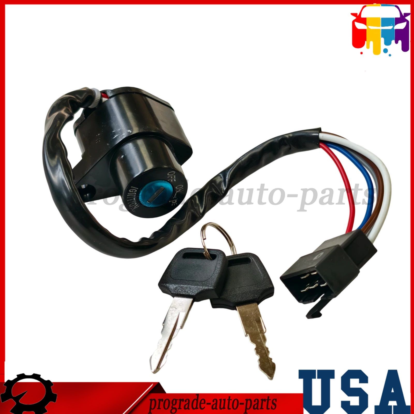 For Kawasaki Vulcan 500 EN500 LTD 1990-2009 227005-1204 Ignition Key Switch