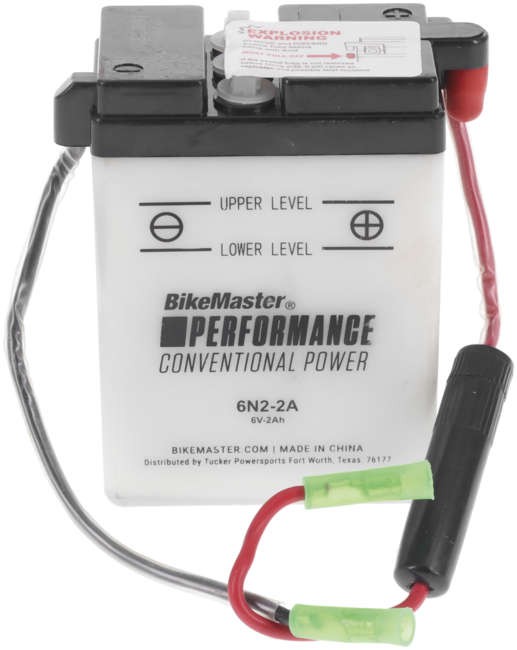 BikeMaster Standard Battery 6N2-2A Conventional 6V Dry Charge