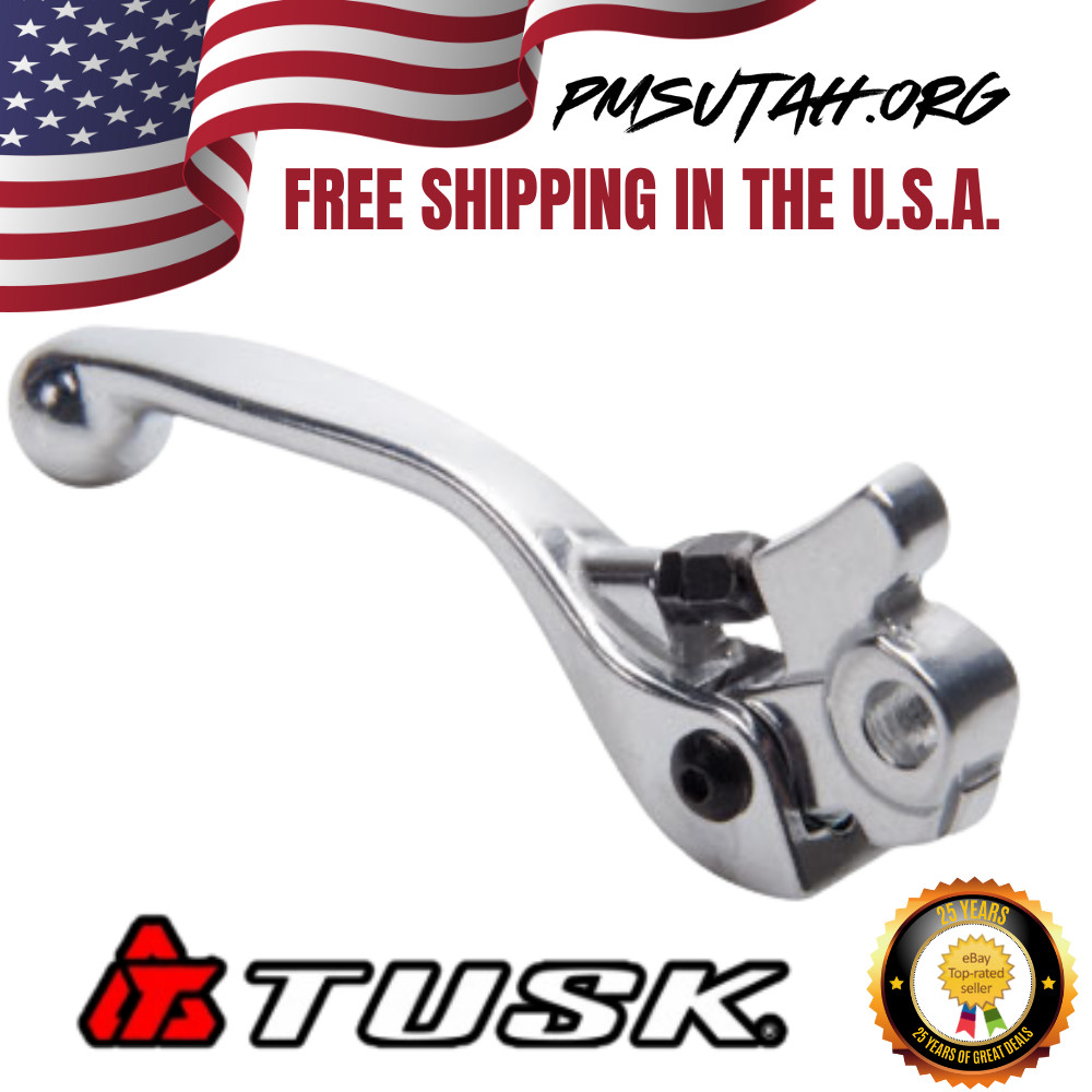 Tusk Brake Lever 2005–2026 Suzuki RMZ450 RMZ 450 Polished Silver Right Hand