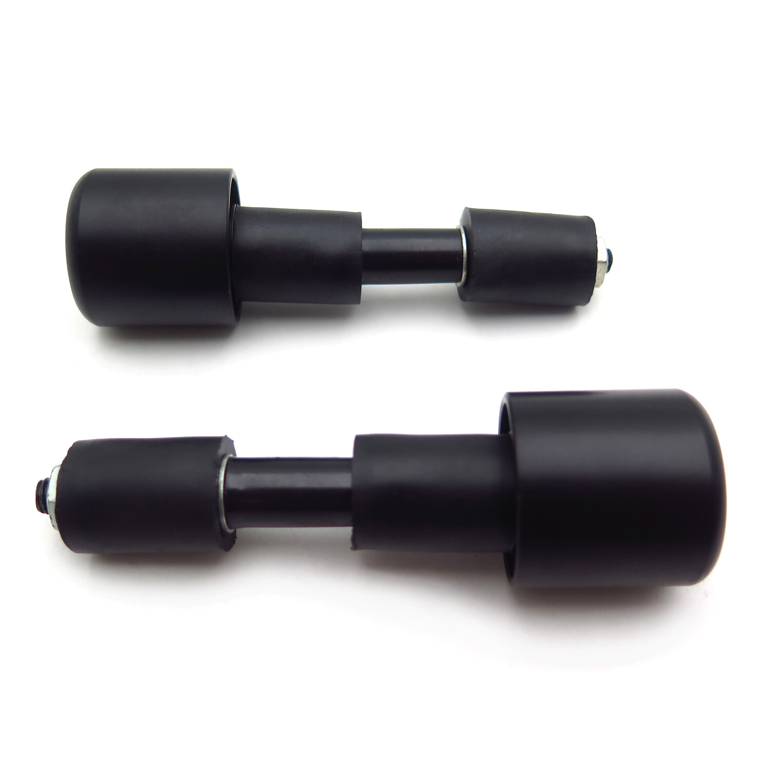 Black 2x 22mm Motorcycle Anti Vibration Handle Bar End Plug Grip Ends Caps
