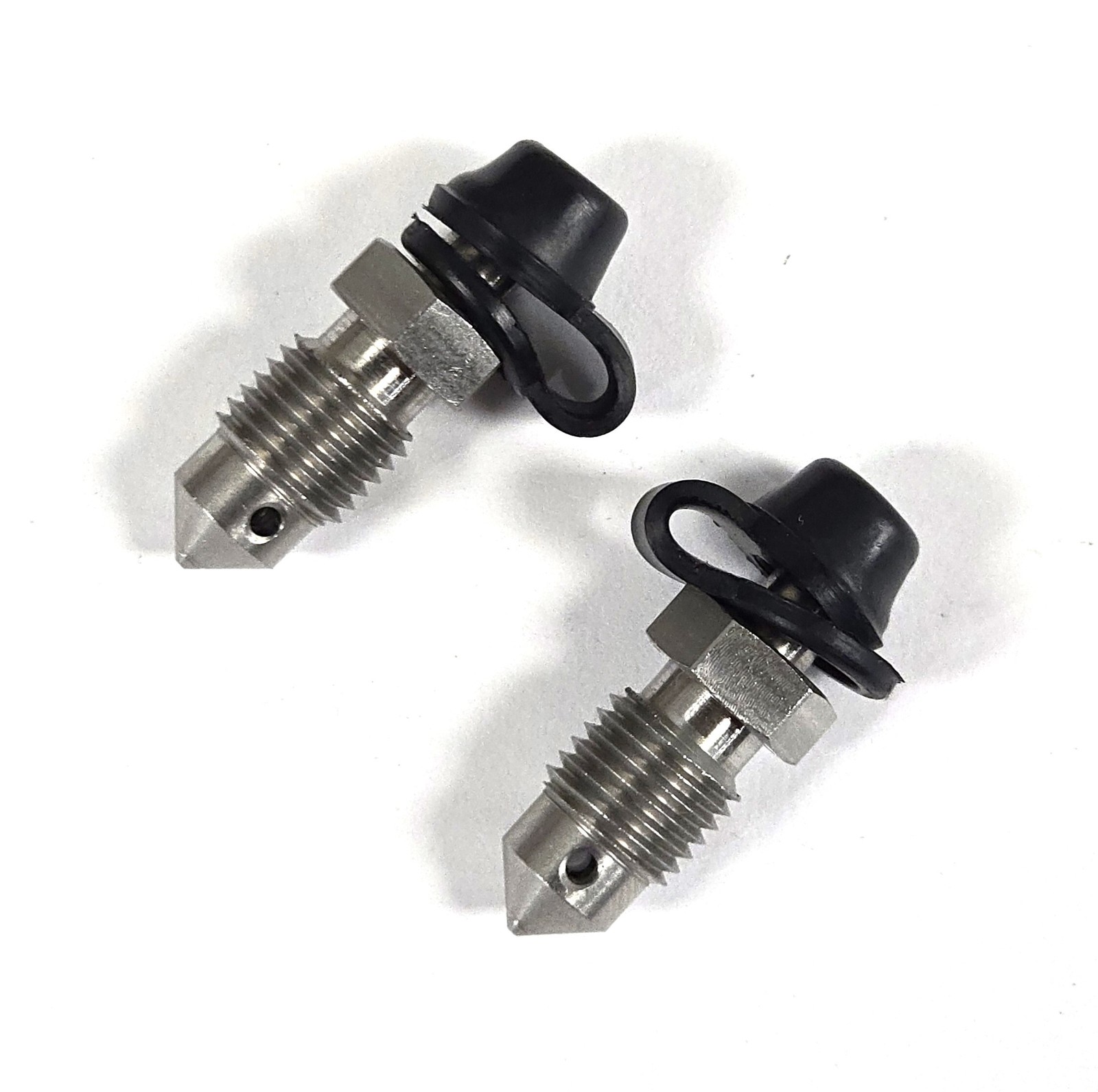 Stainless Steel Bleed Nipples 3/8 inch with Caps – Set of two – HD OEM 44048-83