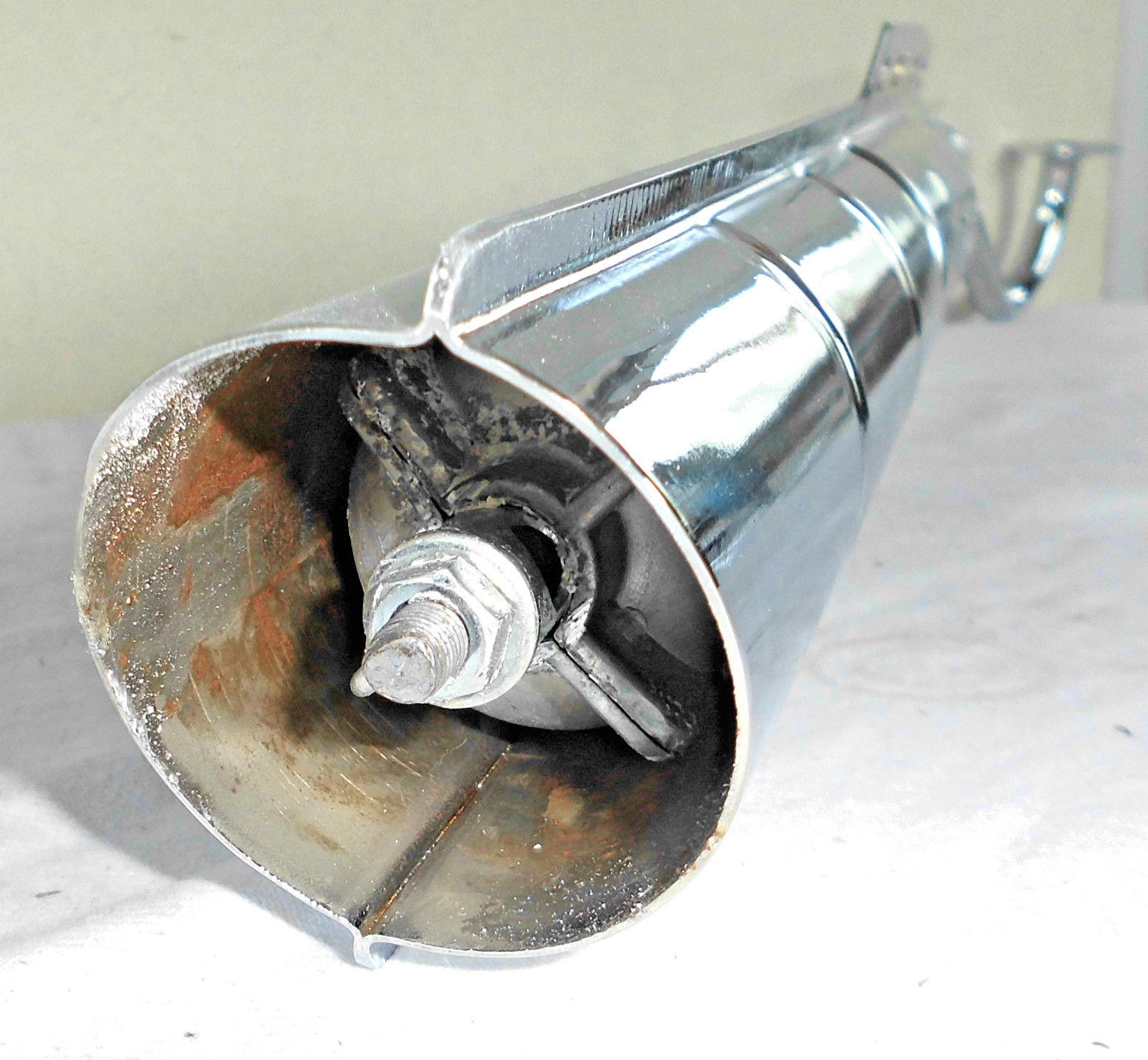22mm Moped Exhaust Chrome With Aluminiumdämpfereinsatz Puch Maxi X 30/40-A