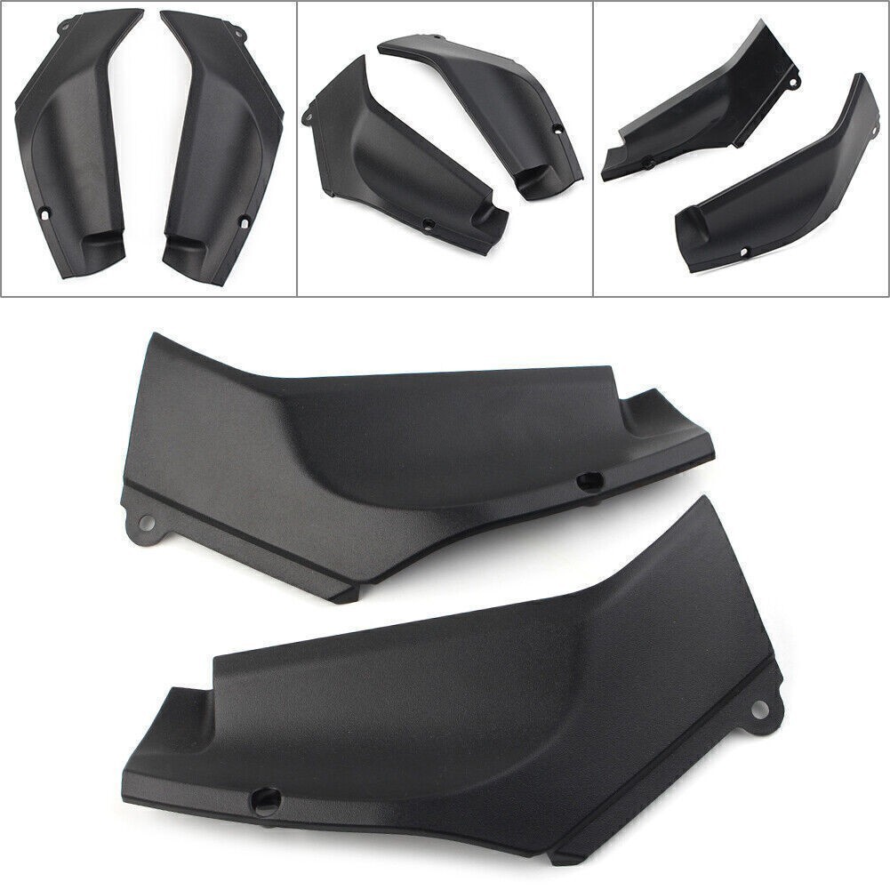 2x Black Gas Tank Side Cover Fairing Panel For Yamaha YZF R1 1998-2001 2000 1999
