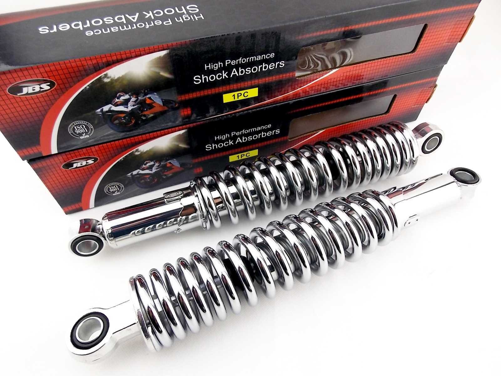 MOTO GUZZI 1000 LM 340mm JBS CHROME REAR SHOCK ABSORBERS EYE TO EYE