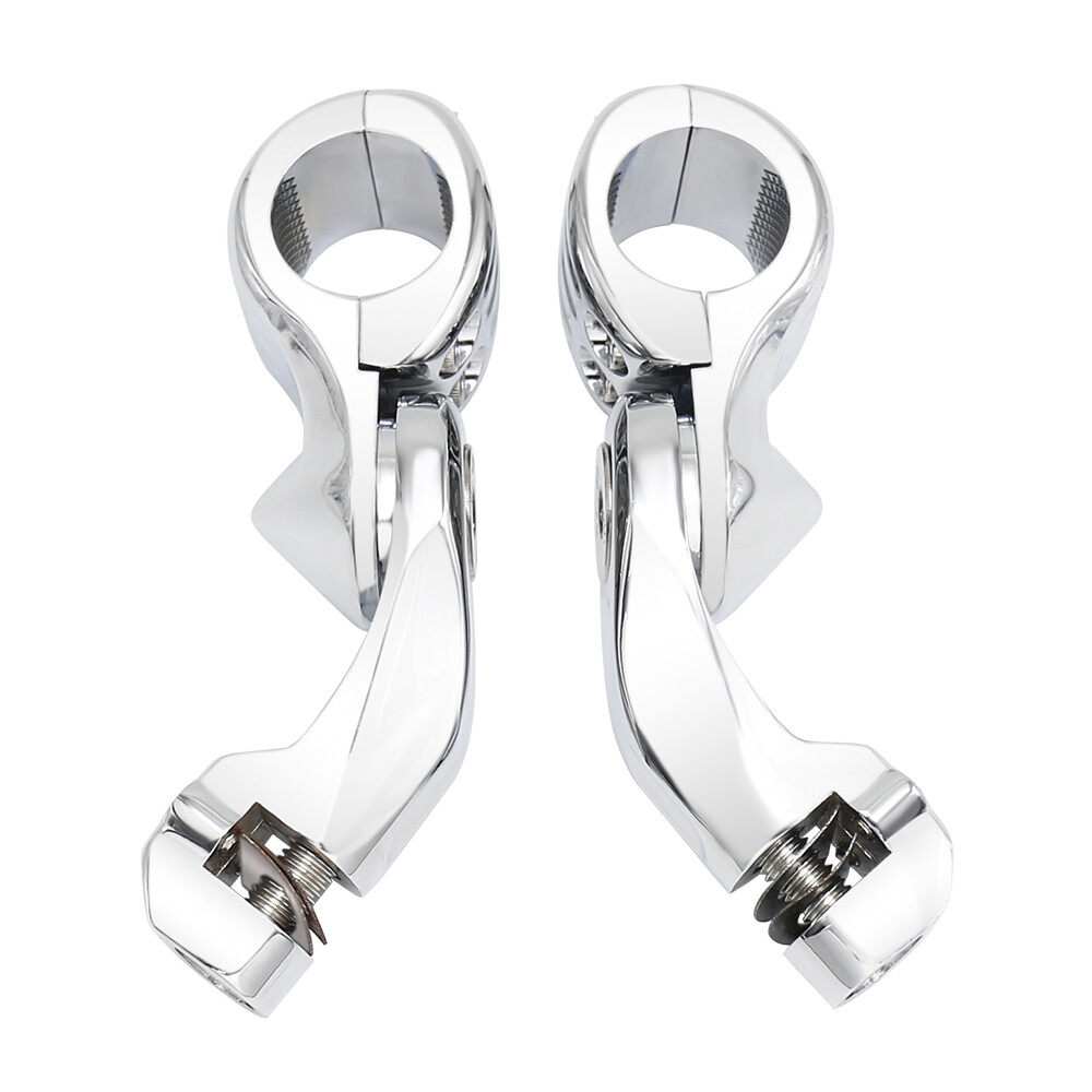 1.25 Universal Wider Foot Peg Rest For Harley Road King Street Glide CVO Touring