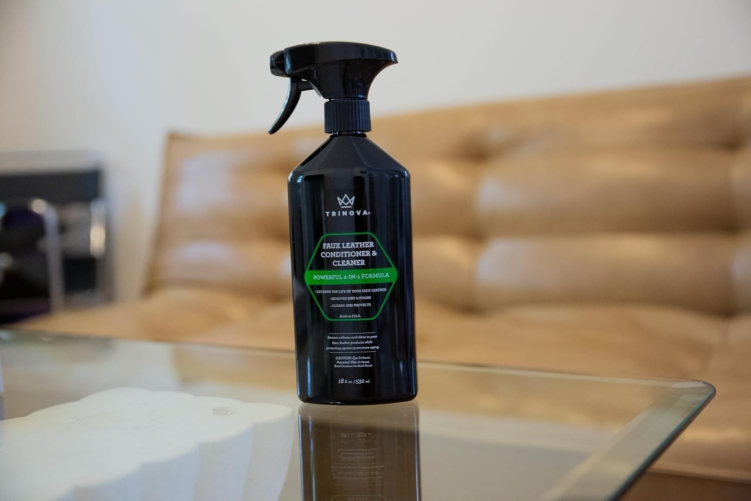 All-in-One Faux Leather Cleaner & Conditioner – Restores & Protects for a Lux…