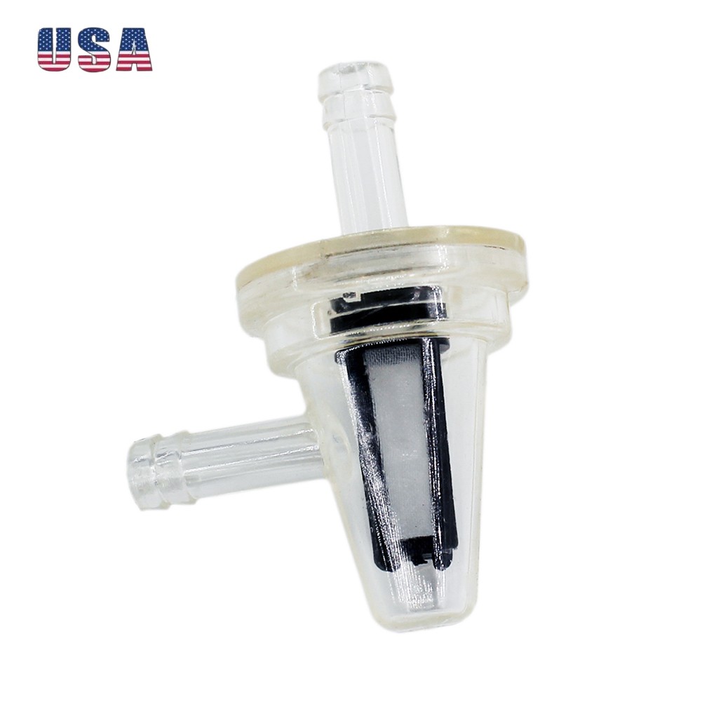 5x Clear Inline Gas Right Angle Fuel Filter For Motorcycle 6mm 7mm & 6*9 Line