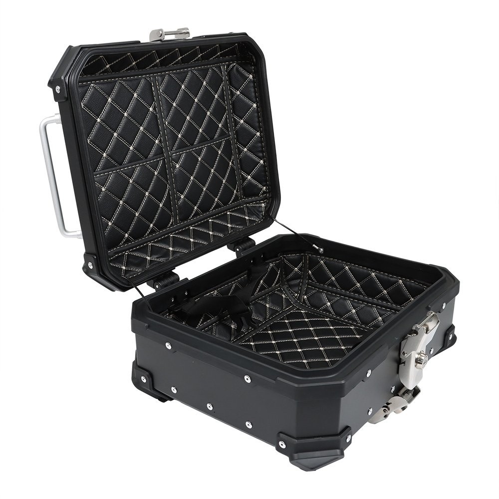 New Motorcycle Luggage Waterproof Tail Box Top Case Scooter Trunk Storage 22L