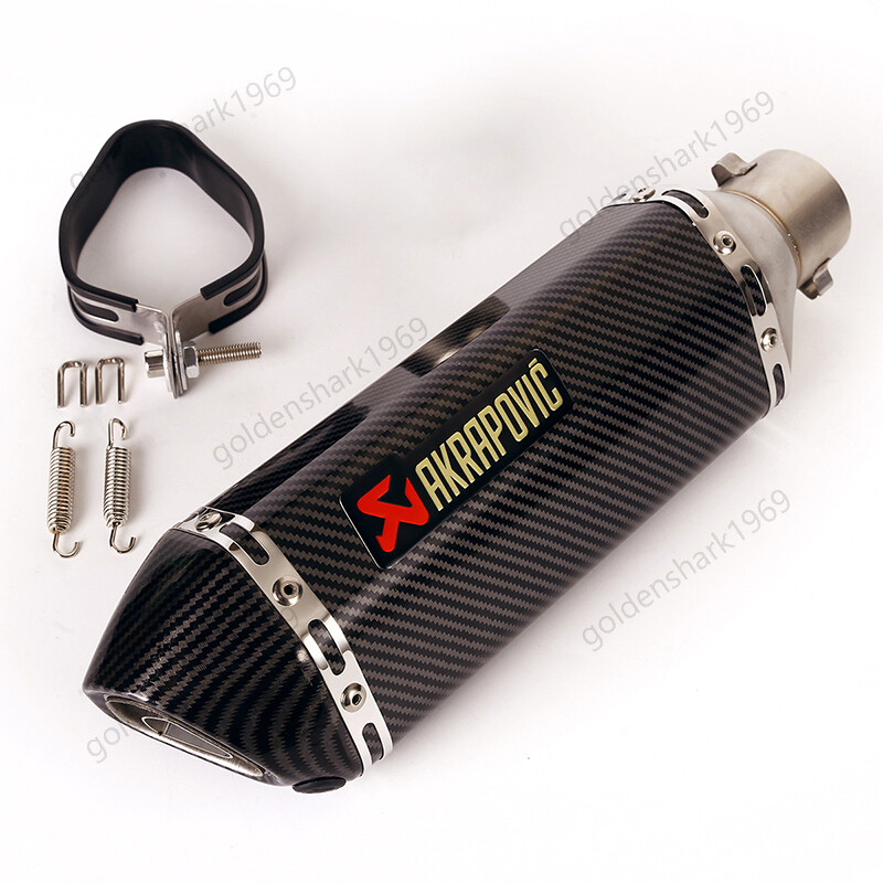 51mm Universal Muffler Tips Slip On Exhaust Motorcycle 370mm Silencer DB Killer