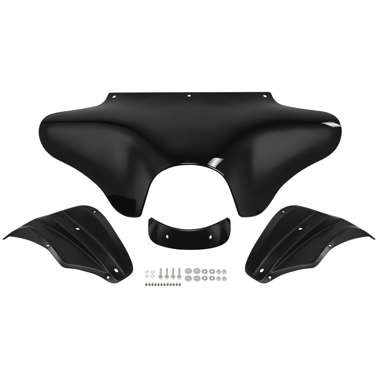 Vivid Black Outer Batwing Fairing Fit For Harley Softail Dyna Touring Road King