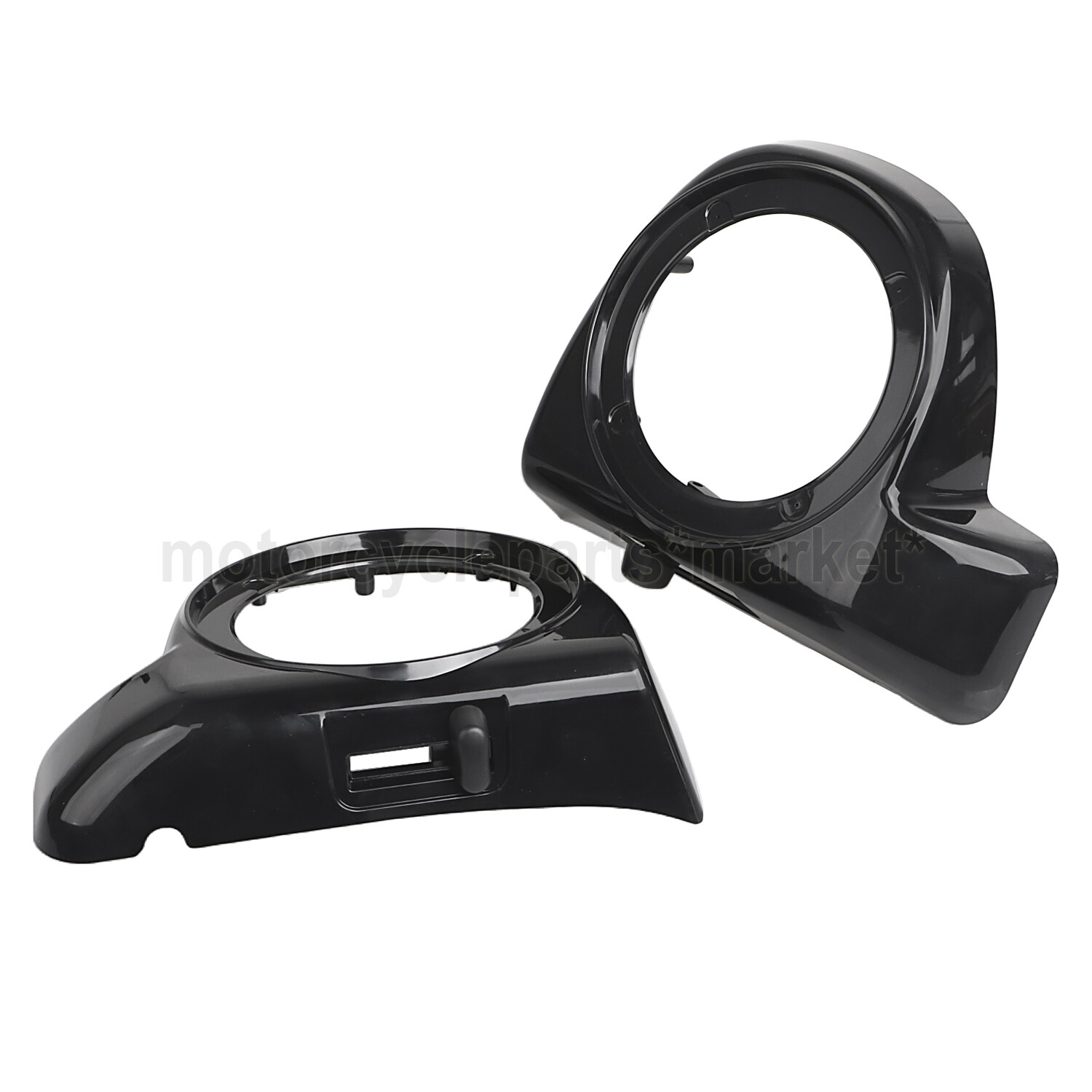 6 1/2″ Speaker Pod Boxes Fit For Harley Street Glide Lower Vented Fairings 14-23