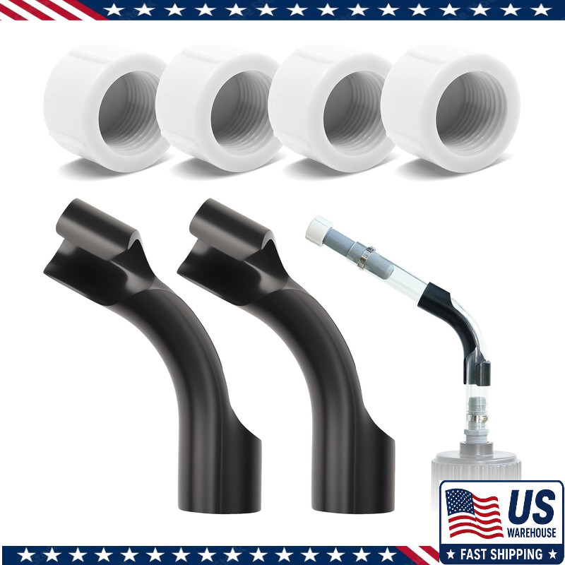 Racing Fuel Jug Caps 4-Pack 2 Hose Benders Dust-Proof Kit, VP Racing JEGS 5-gal