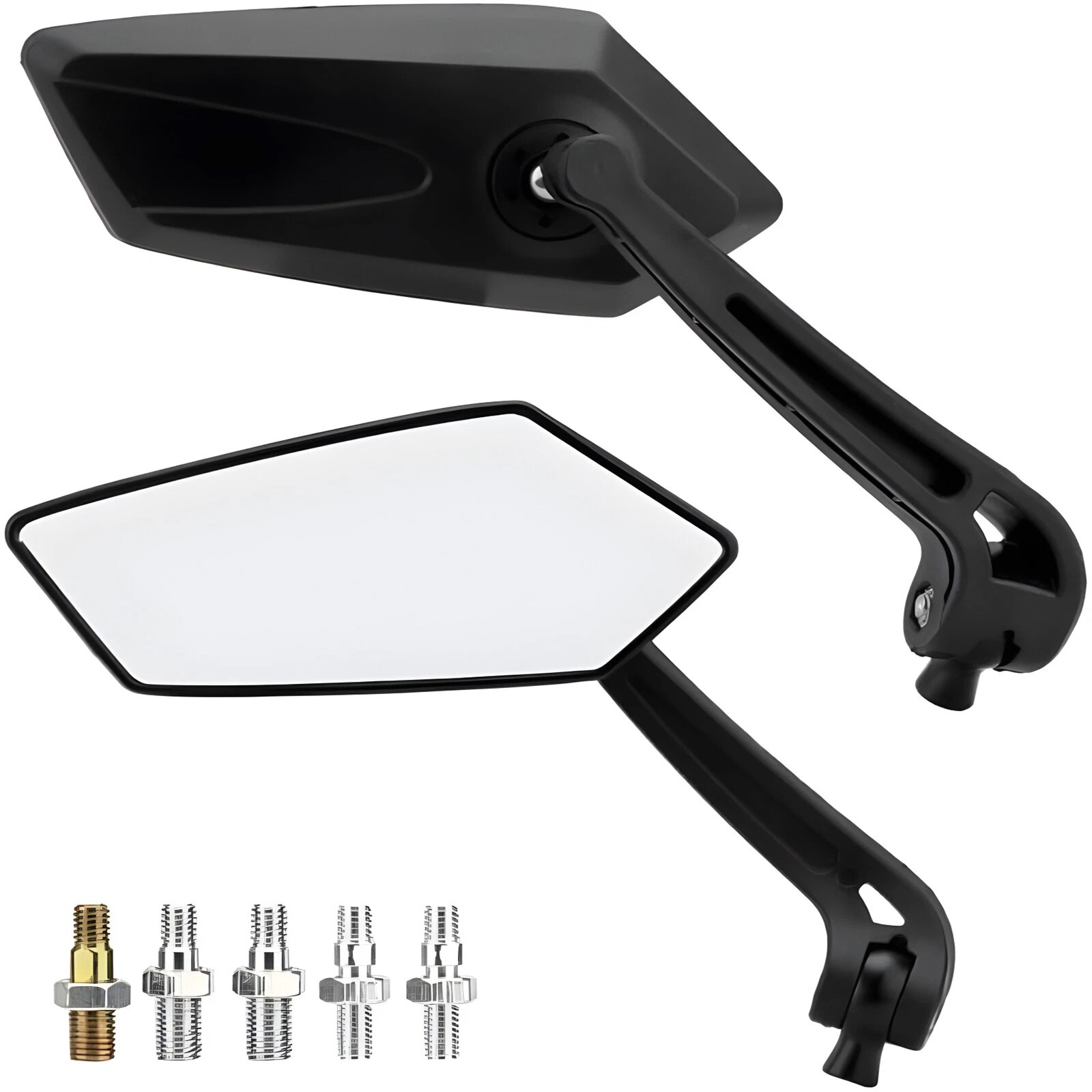 Pair Motorcycle Rearview Side Mirrors For Buell Blast Lightning XB9 XB9SX XB12S