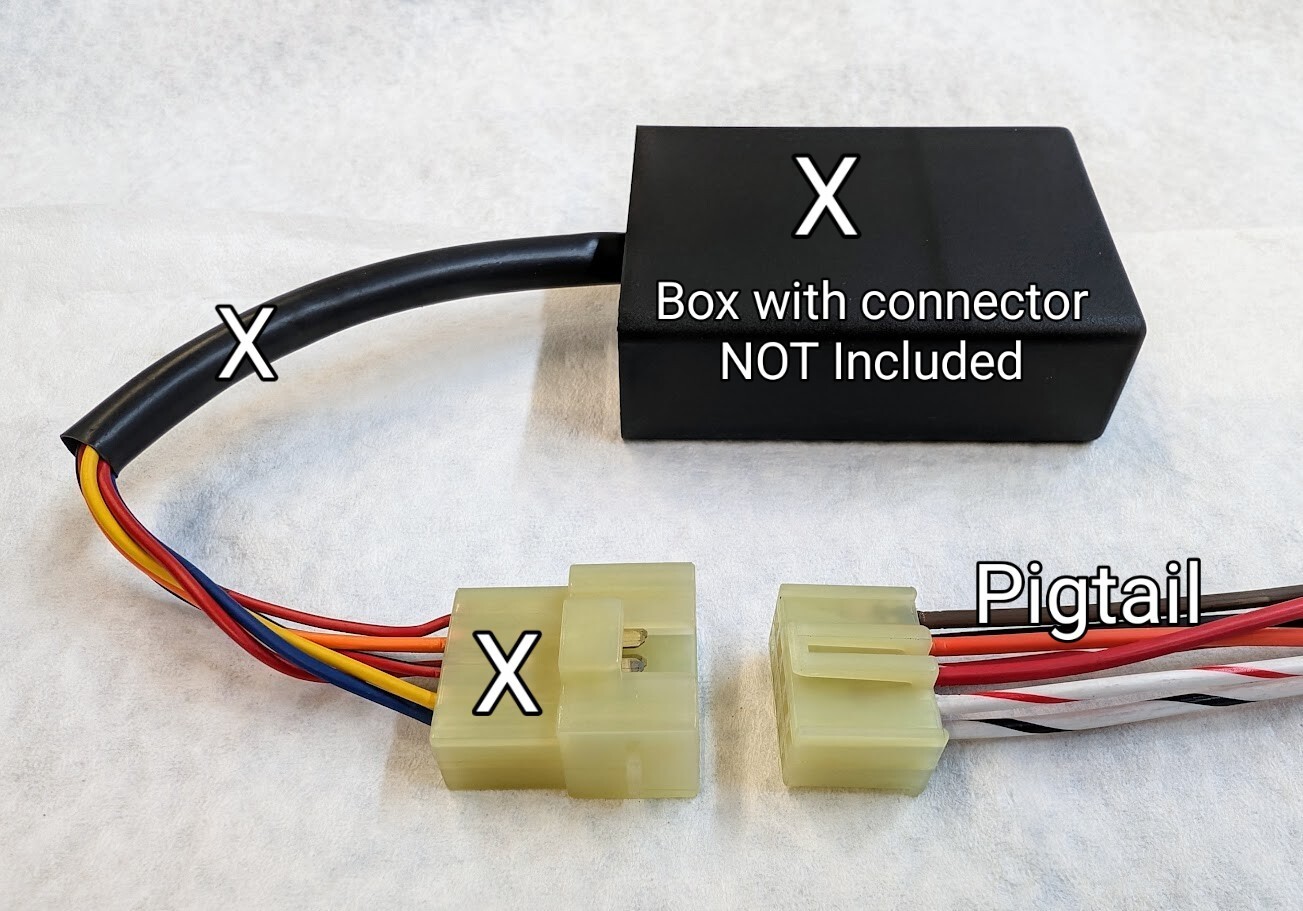 Yamaha G2 J38-82305-20 CDI Ignitor Wiring Repair Pigtail and Connector