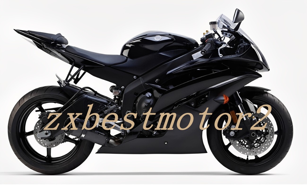 For Yamaha YZF R6 2006 2007 Vivid Black Painted ABS Full Fairing Kit+Tank Cover