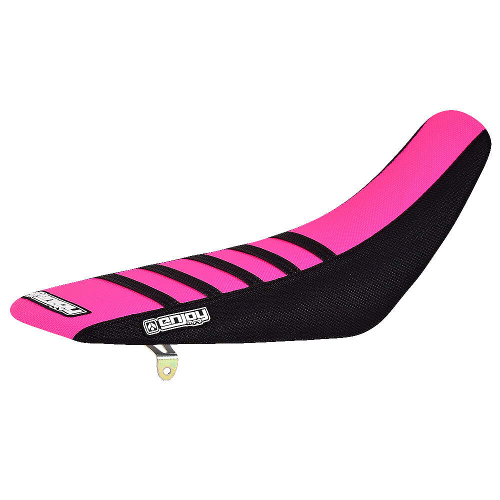 2020-2022 HONDA CRF 110 SEAT COVER BLACK SIDES / PINK TOP / BLACK RIBS #234