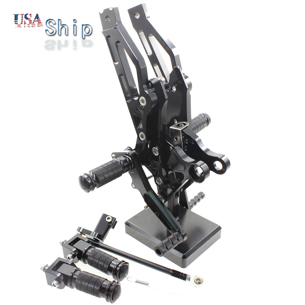 CNC Racing For Honda GROM MSX125 2012-2015 2014 Adjust Footpegs Rearset Black