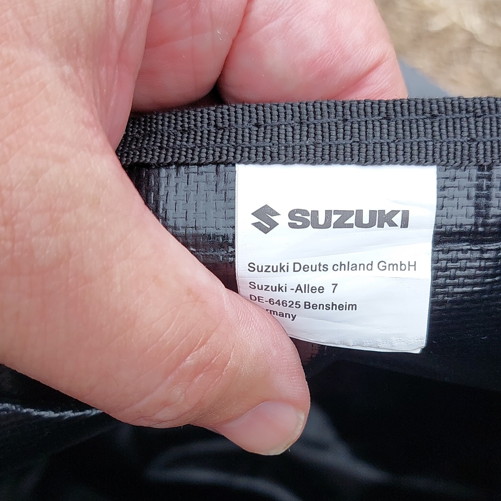 Suzuki Motorcycle Waterproof Tail Bag Black Dry Luggage Duffle 35L