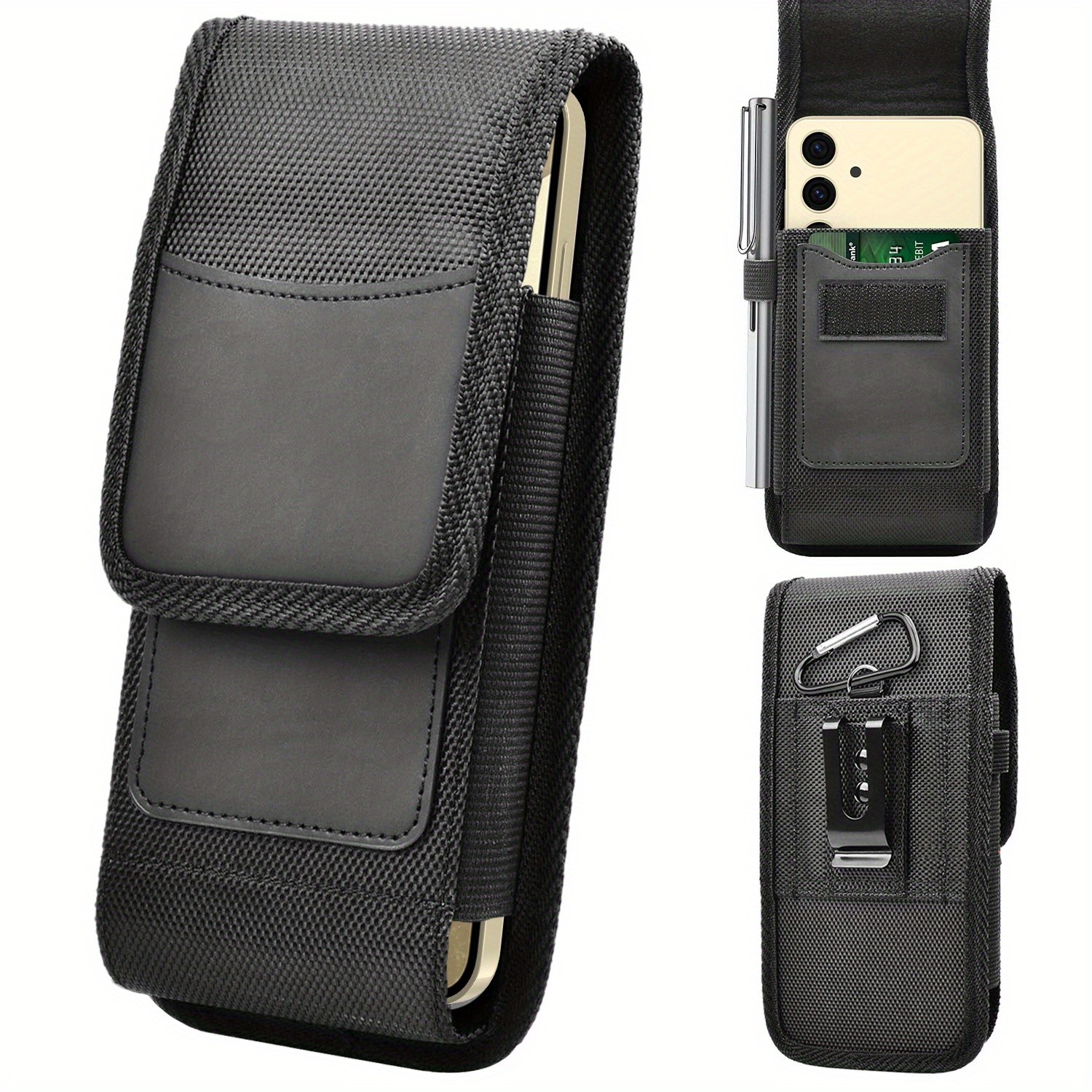 Phone Holster Pouch Case W/ Belt Clip For iPhone 17 16 15 14 13 12 11 Pro Max