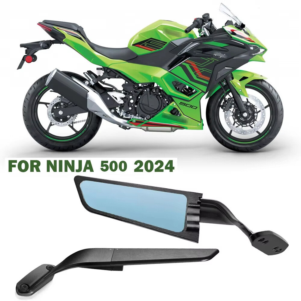 Pair Rearview wing Mirrors Adjustable For KAWASAKI NINJA 500 NINJA500 SE 2024