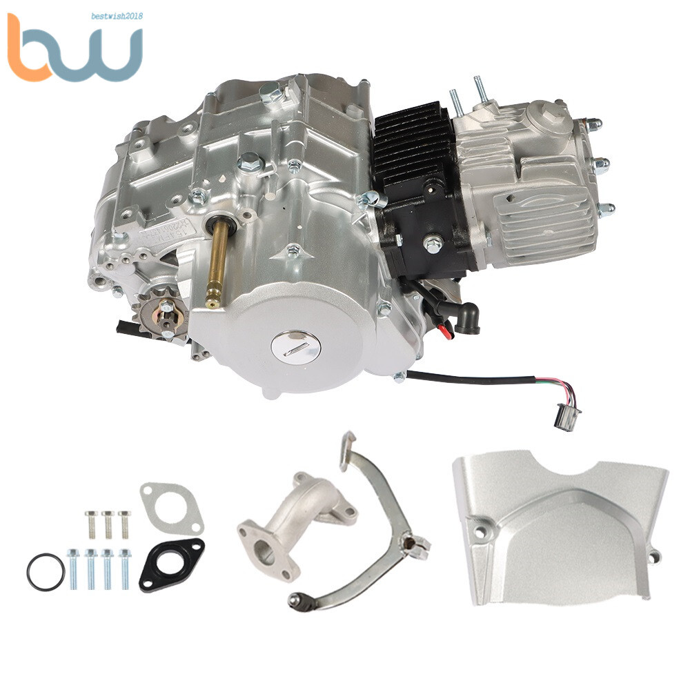 4 stroke 125cc ATV Engine Motor 3-Speed Semi Auto w/ Reverse Electric Start