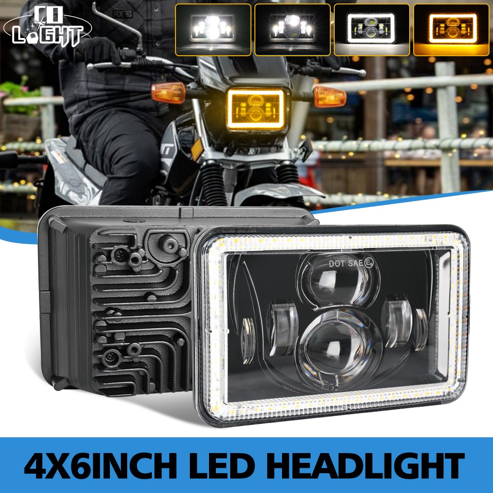 4×6″inch Square Motorcycle LED Headlight Hi/Lo for BW200 350 50 XT225 350 WR250