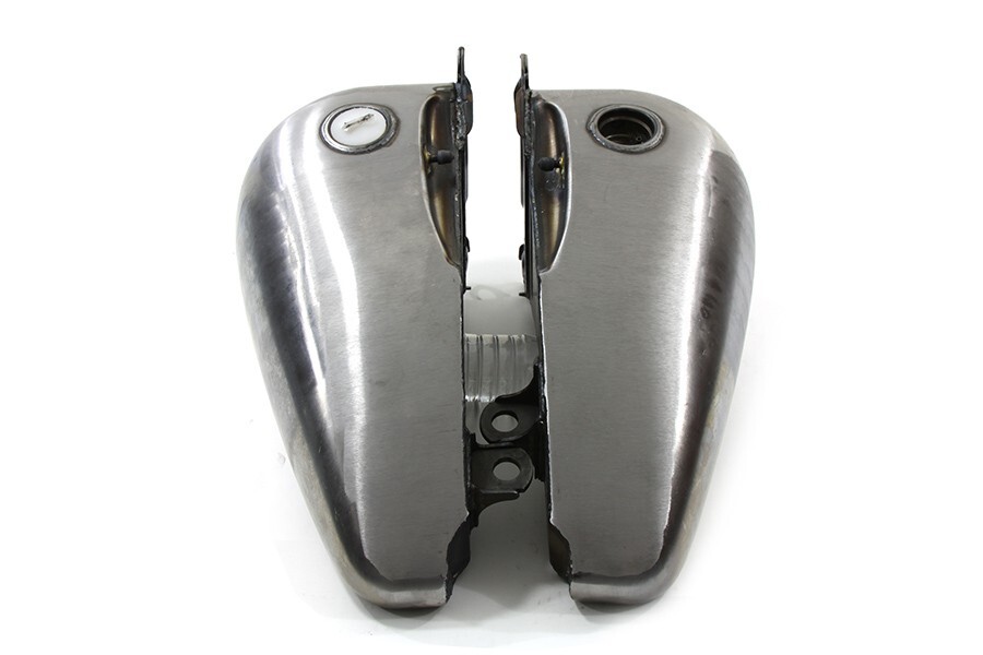 Harley Gas Tank Split Softail 1984-1999 Raw Steel Left Petcock V-Twin 38-0152 X1