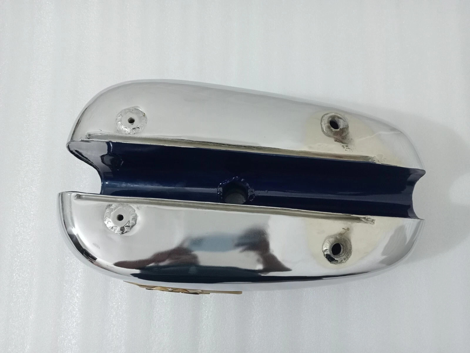 BSA A65 2 GALLON BLUE & CHROME STEEL PETROL FUEL GAS TANK+CAP 1968-1969 |Fit For