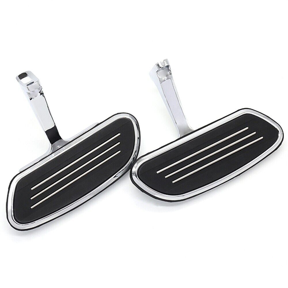 For Harley Road King FLHR 1994-2023 Chrome Passenger Footboard Rear Floorboards
