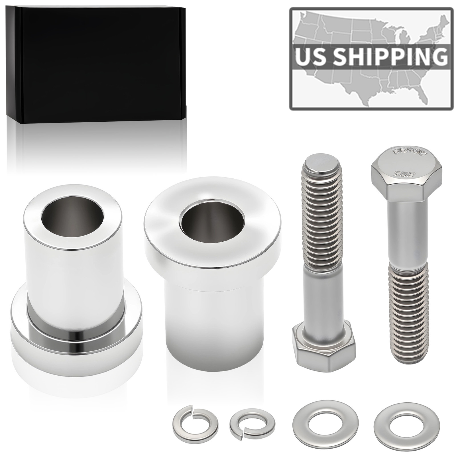 CNC Solid Billet Handlebar Riser Bushings For Harley Touring Road King Softail