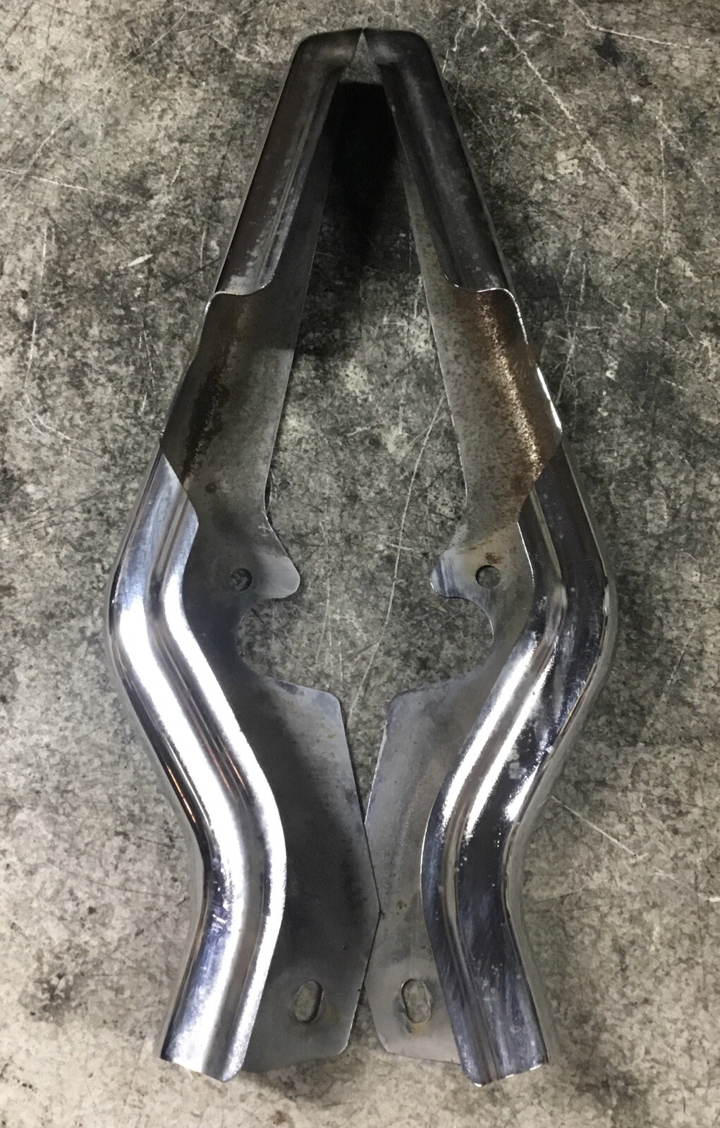 Harley Davidson OEM Chrome Rear Fender Strut Covers FLH FLT Touring LH RH