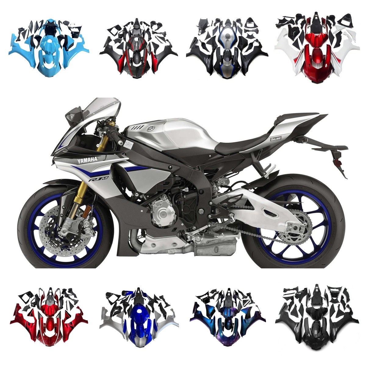 Fairings For Yamaha YZF1000 R1 2015-2019 2016 2017 2018 ABS Plastic Bodywork