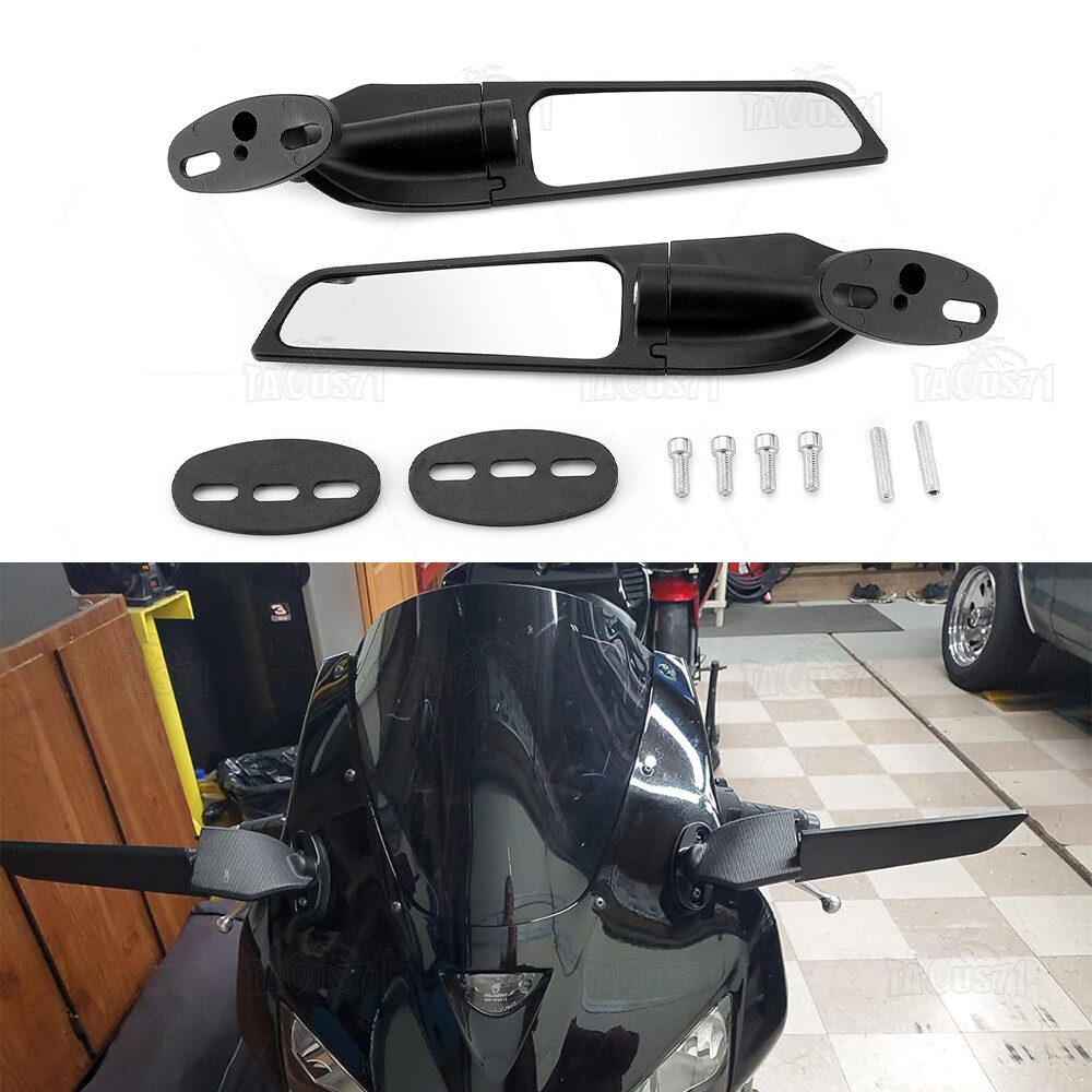 Fit for Suzuki GSXR1000R Upgrade Adjustable Rotating Wind Wing Stealth Mirrors
