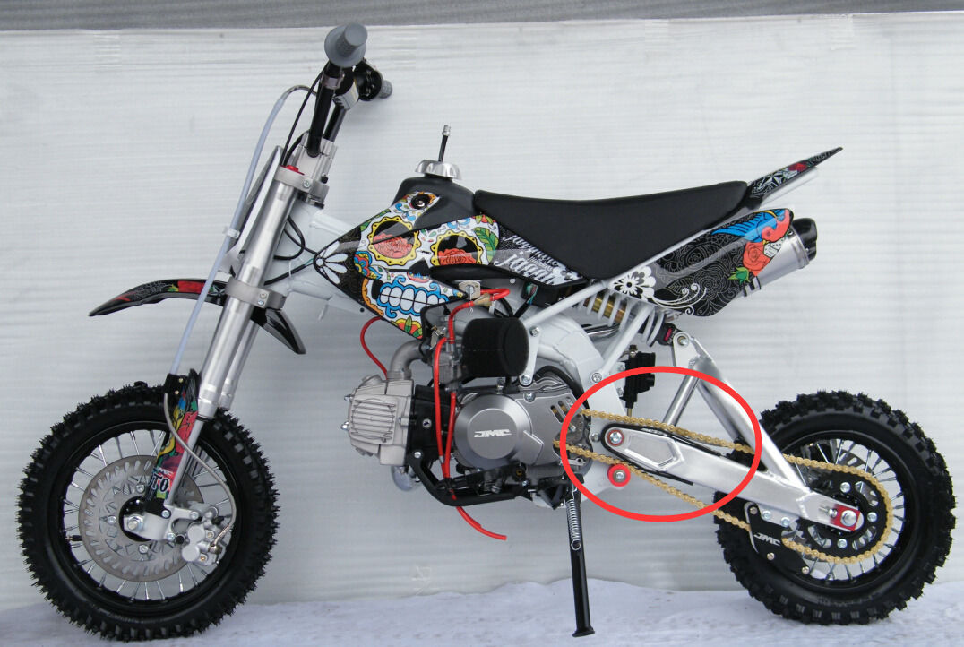 Nylon Chain Slide Slider Swing Arm Guard Protector 110 125cc Pit Dirt Quad Bike