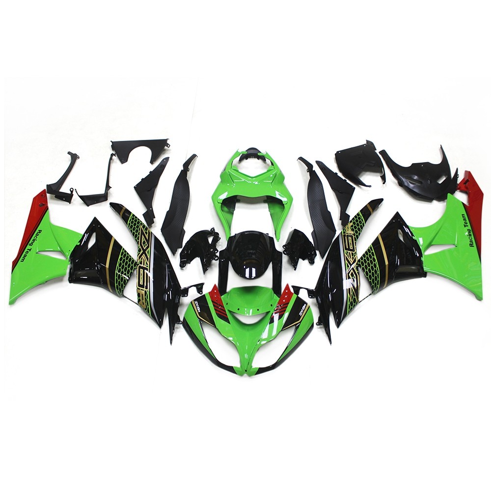 Fairing Kit For Kawasaki Ninja ZX-6R 636 2009 2010 201 2012 Body Kit Green Black