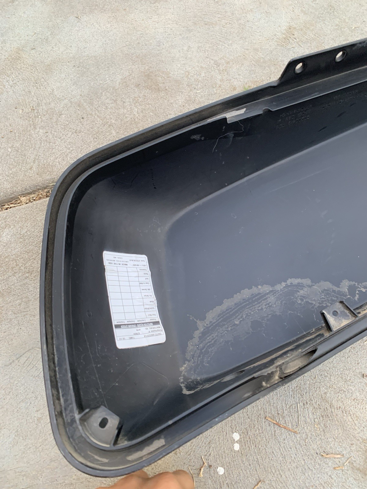 Harley Left Saddlebag Lid Hard Bag Top Cover Matte Black